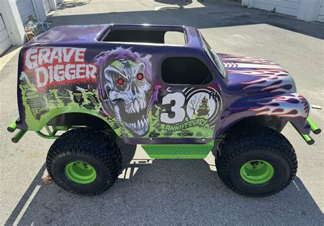 mini grave digger go kart for sale|grave digger power wheels motor.